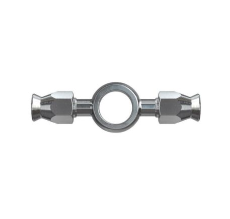 Raccordo inox a occhiello doppio esteso foro 3/8