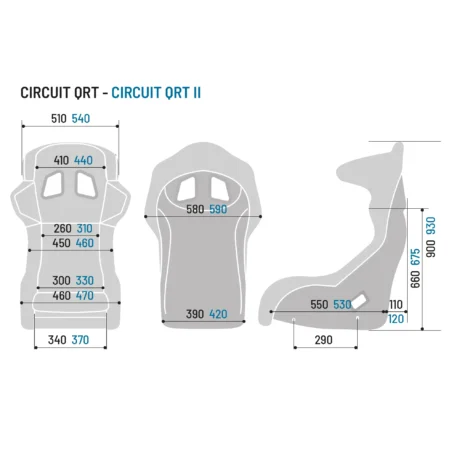 Sedile Circuit II Qrt Sparco Gaming NO Fia - immagine 3