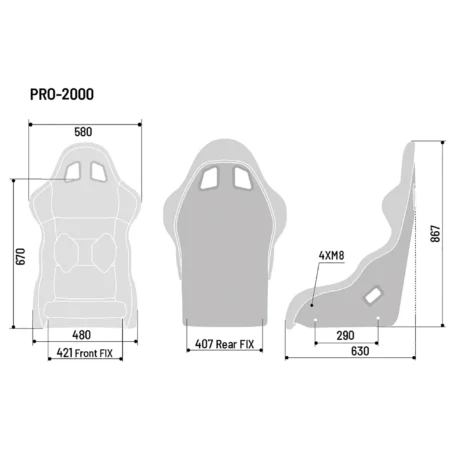 Sedile Pro2000 Qrt Sparco Gaming NO Fia - immagine 2