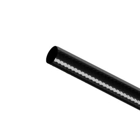 Tubo teflon inox diametro interno 3,5 mm diametro totale 7,5 mm nero