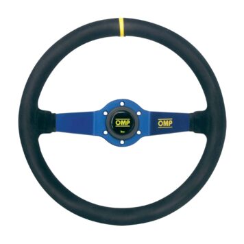 Volante Rally Omp scamosciato razze blu